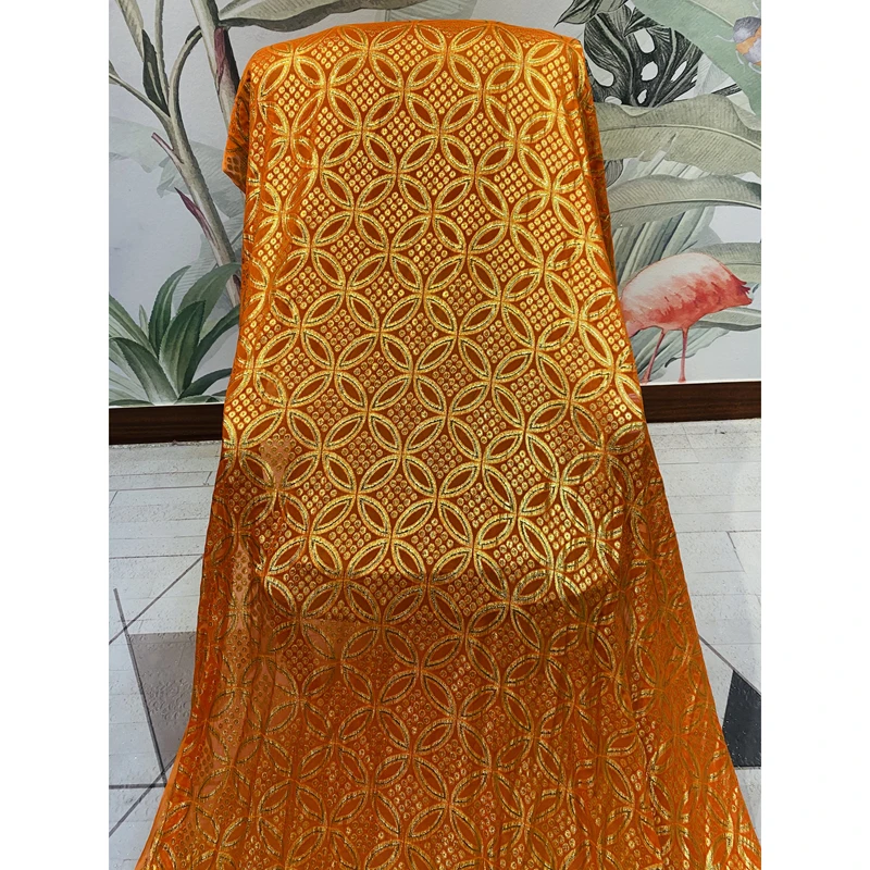 Ready To Ship Pure Silk Dress Somali Diracs Fabric Silk Printed 3.5 Meters Per Piece For Somali Sets Wedding Party Dress