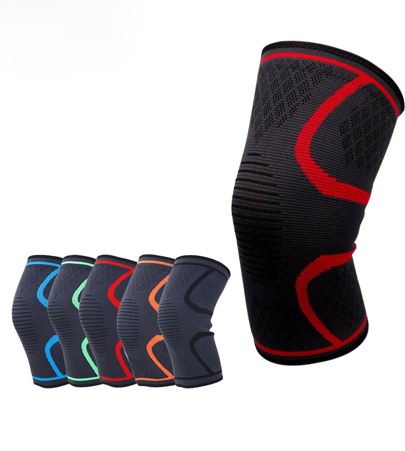 Elastic Breathable Knee Pads Weight Lifting Gym And Sports Knee Sleeve Elastic Power Leg Safety Adult Spring Knee Pads