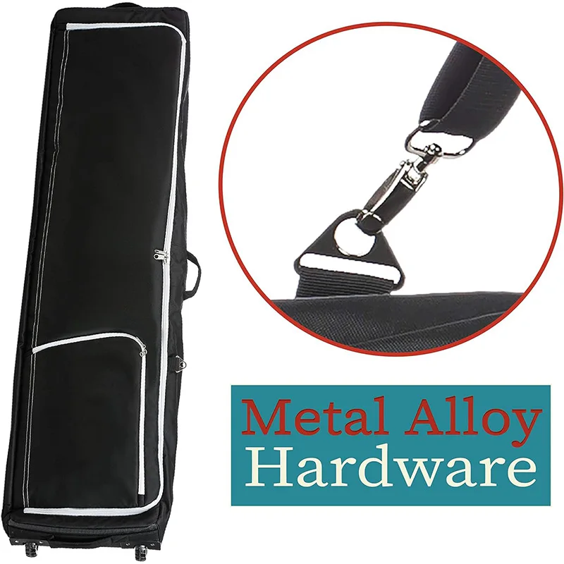 Wholesales Outdoor Waterproof 2 Rollers Snowboard Storage Bags Padded Air Travel Fishing Double Ski Bag With Wheels