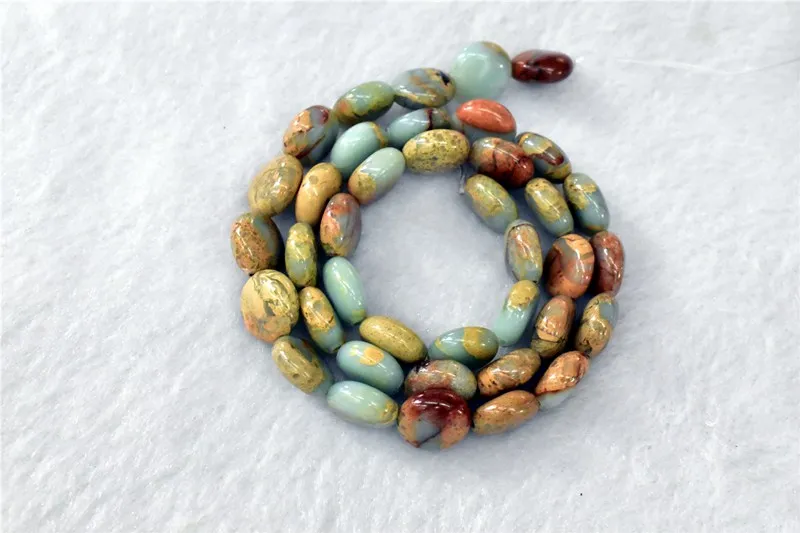 Wholesale  Natural Smooth Gemstone Serpentine Round Shape Snake Skin Jasper Loose beads For Jewelry Making