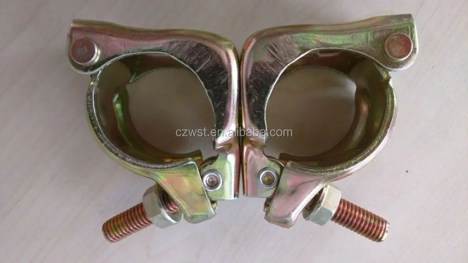 forged swivel tube and band plate single types couplers double scaffolding brc gravlock girder board retaining clamp coupler