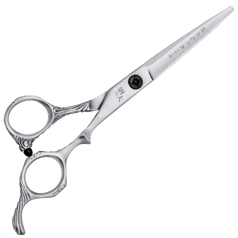 Kungfu SM600-KF Wholesale sharp blade japan 440C stainless steel hair salon scissors barber tools