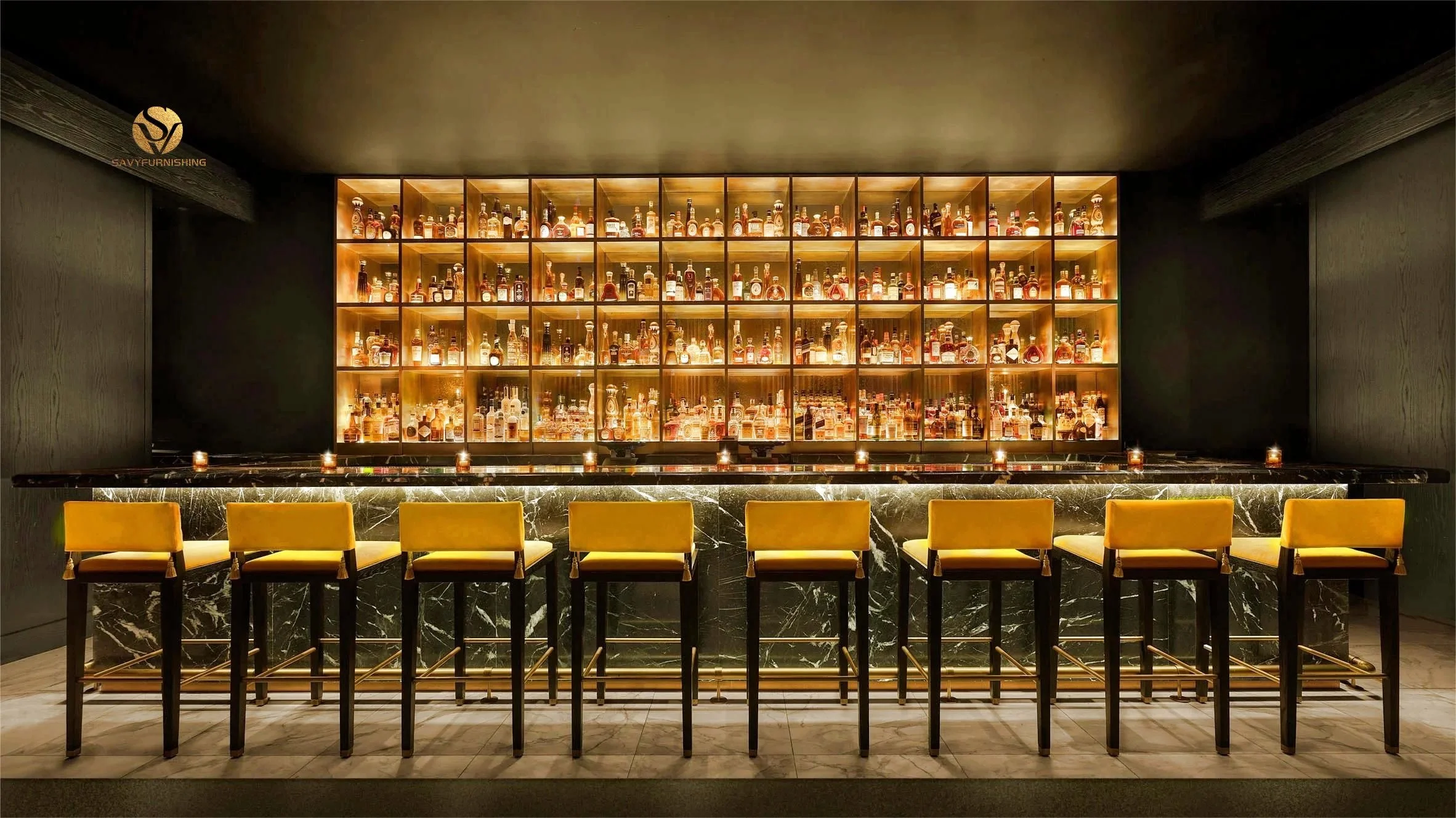 Customized Bar Furniture Modern Cafeteria Counter Design Modern Restaurant Furniture Designer