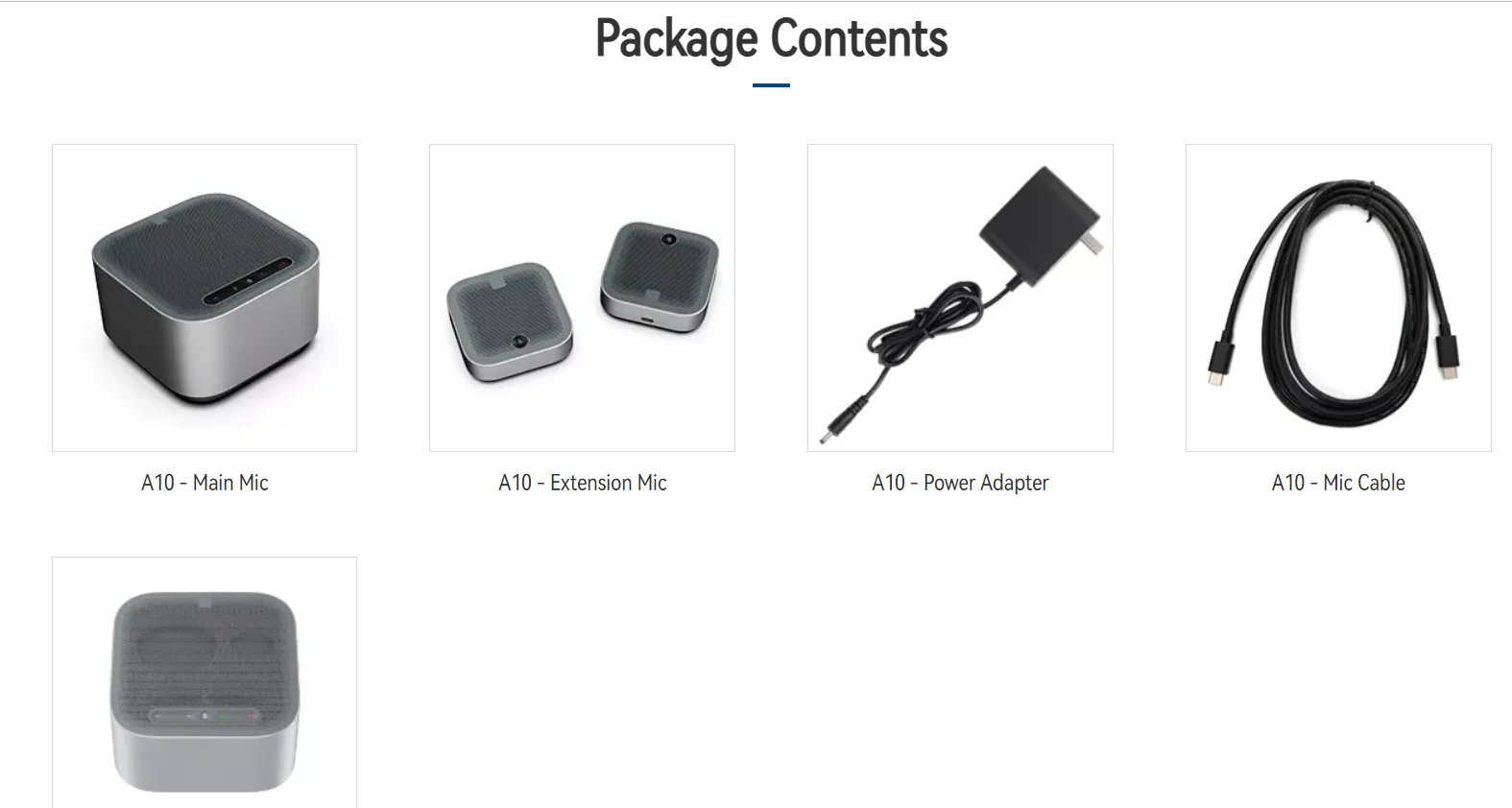 Rocware Zoom certified 10 meter voice pickup usb wired conference speakerphone with 6 mics for audio video conference system