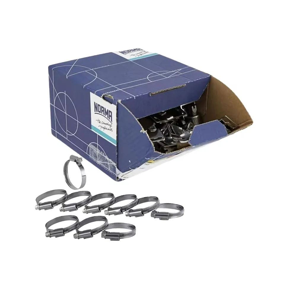 Professional Zinc Plated Steel Worm Drive Hose Clamps Auto German Metal Clips Fasteners