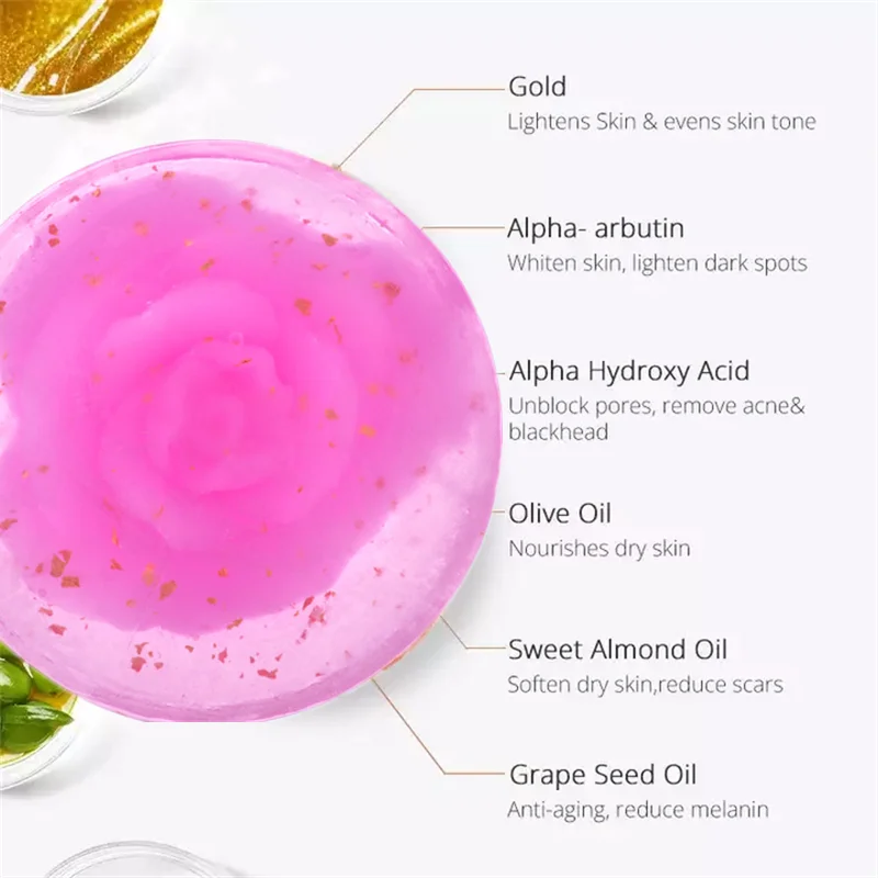 private label OEM Logo skin care best sell Handmade Vaginal Rose Cheap Rose Oil Organic Yoni Cleaning Soap Gentle Good Soap