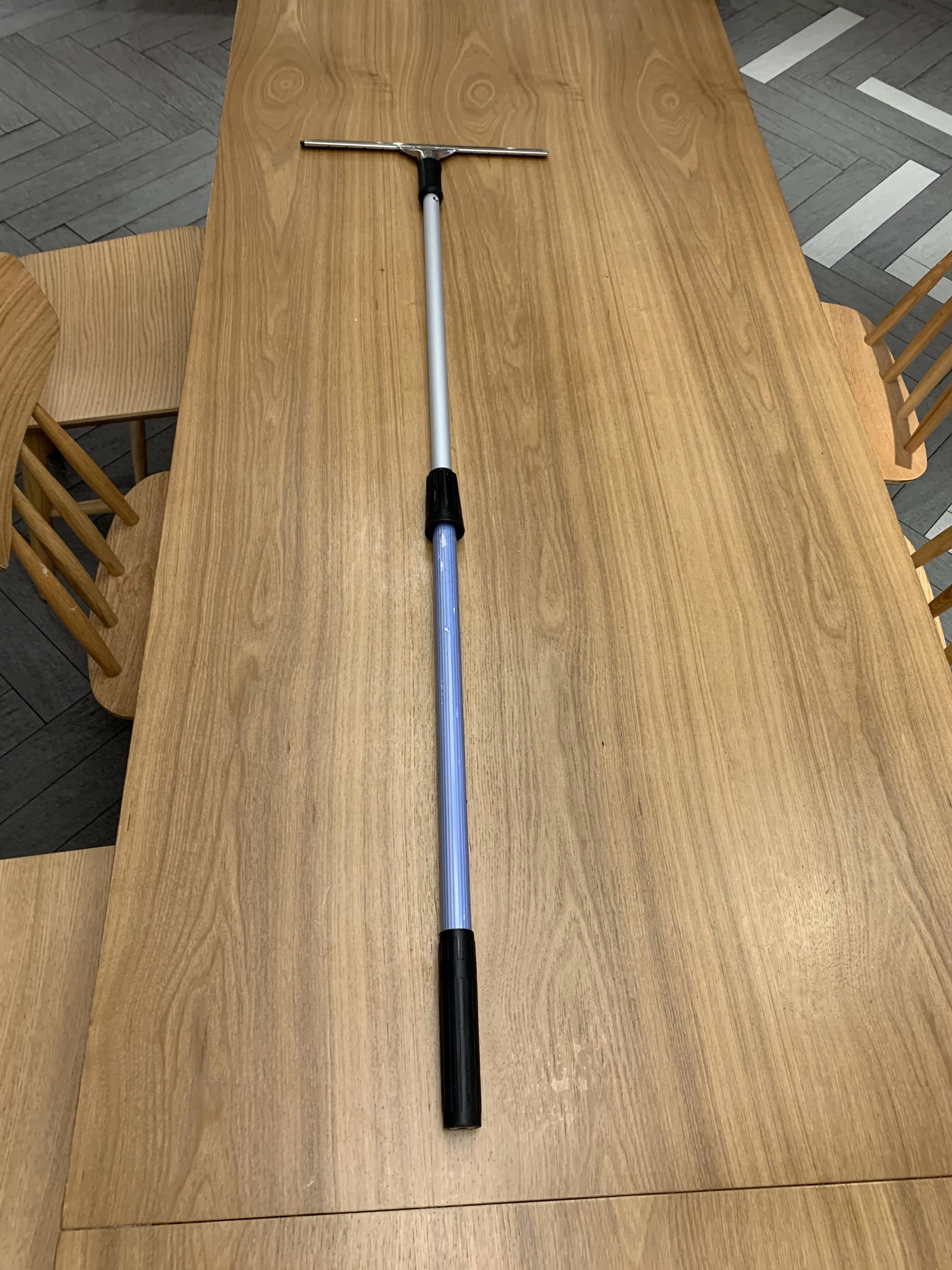 stainless recycled rubber telescopic pole window squeegees