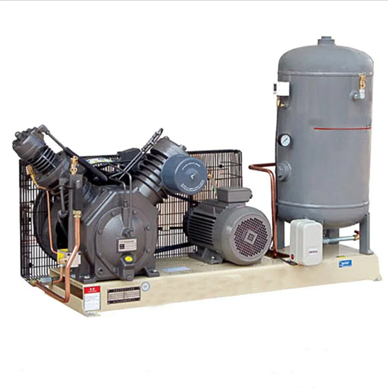 High Quality 30bar 40bar 7.5KW 3 Cylinder 2-stage Piston Air Compressor with Air Tank