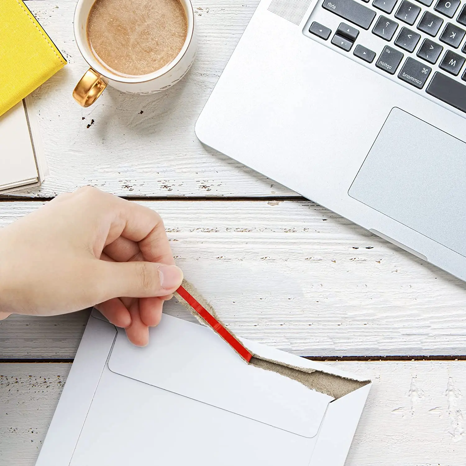 CX Custom Logo Printed A3/A4/A5 Hard Rigid Self-Seal Kraft Cardboard Mailing Envelope Flat Mailers For Photos Pictures Documents