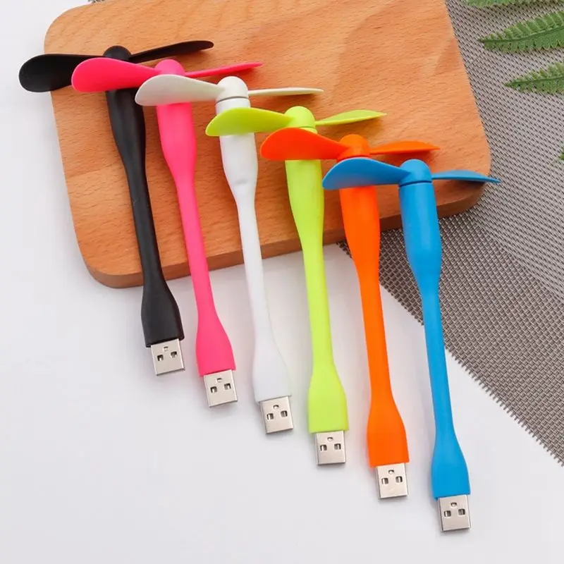 For Laptop Desktop Computer Portable Flexible Fan Colorful USB Mini Cooling Fan Cooler summer fan