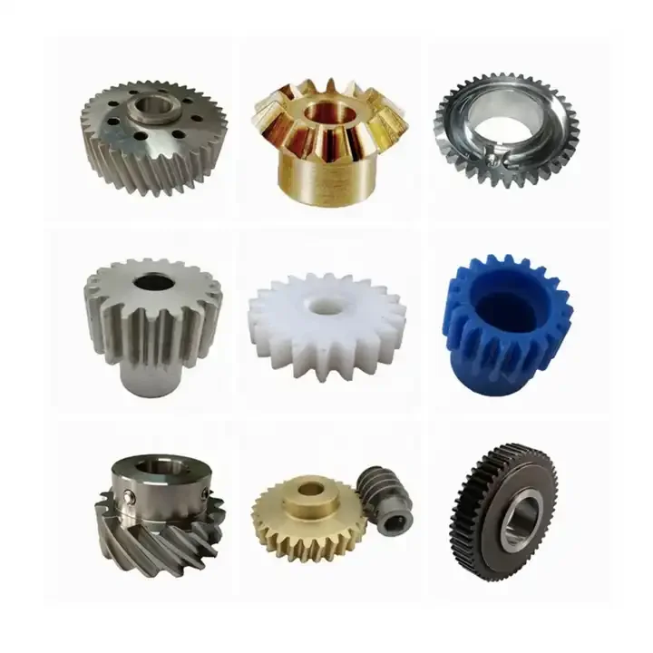 Straight Spur Helical Bevel Worm Gear Steel Stainless Brass Nylon Plastic Custom Special Steel Spur Gear