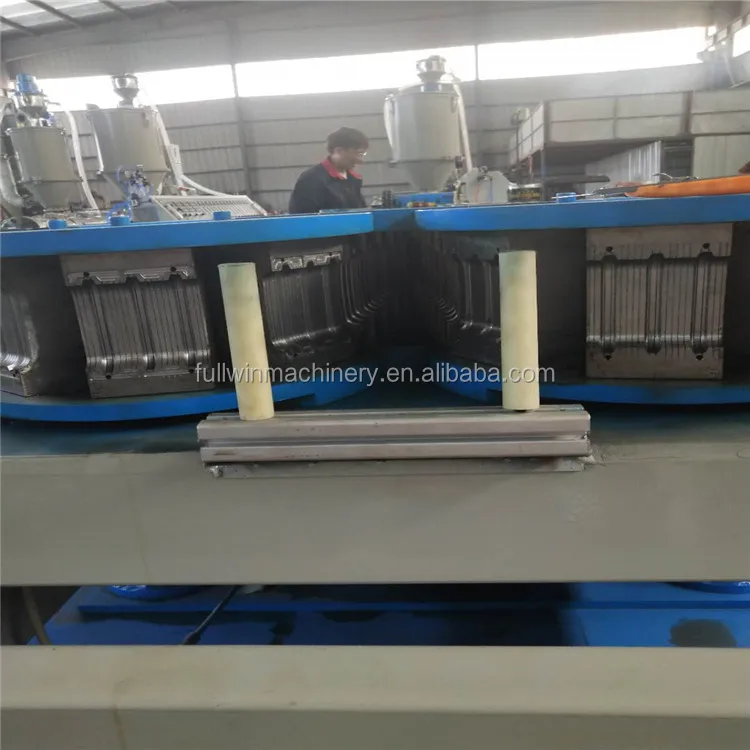 PVC Plastic circular and flat bellows single wall corrugated building pipe extruder machine