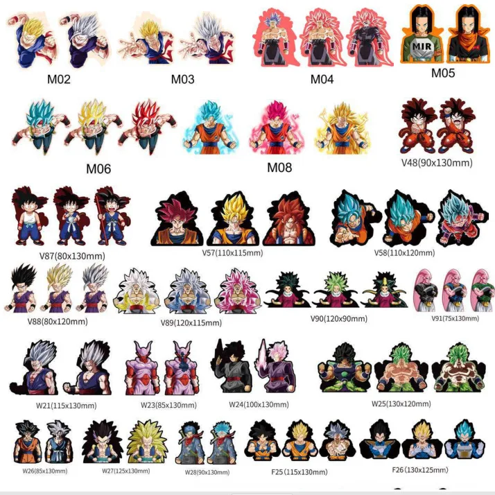Dragon Ball Custom 3D Lenticular PET Motion Anime Demon Slayer Sticker Car Stickers and Decals for Decoration