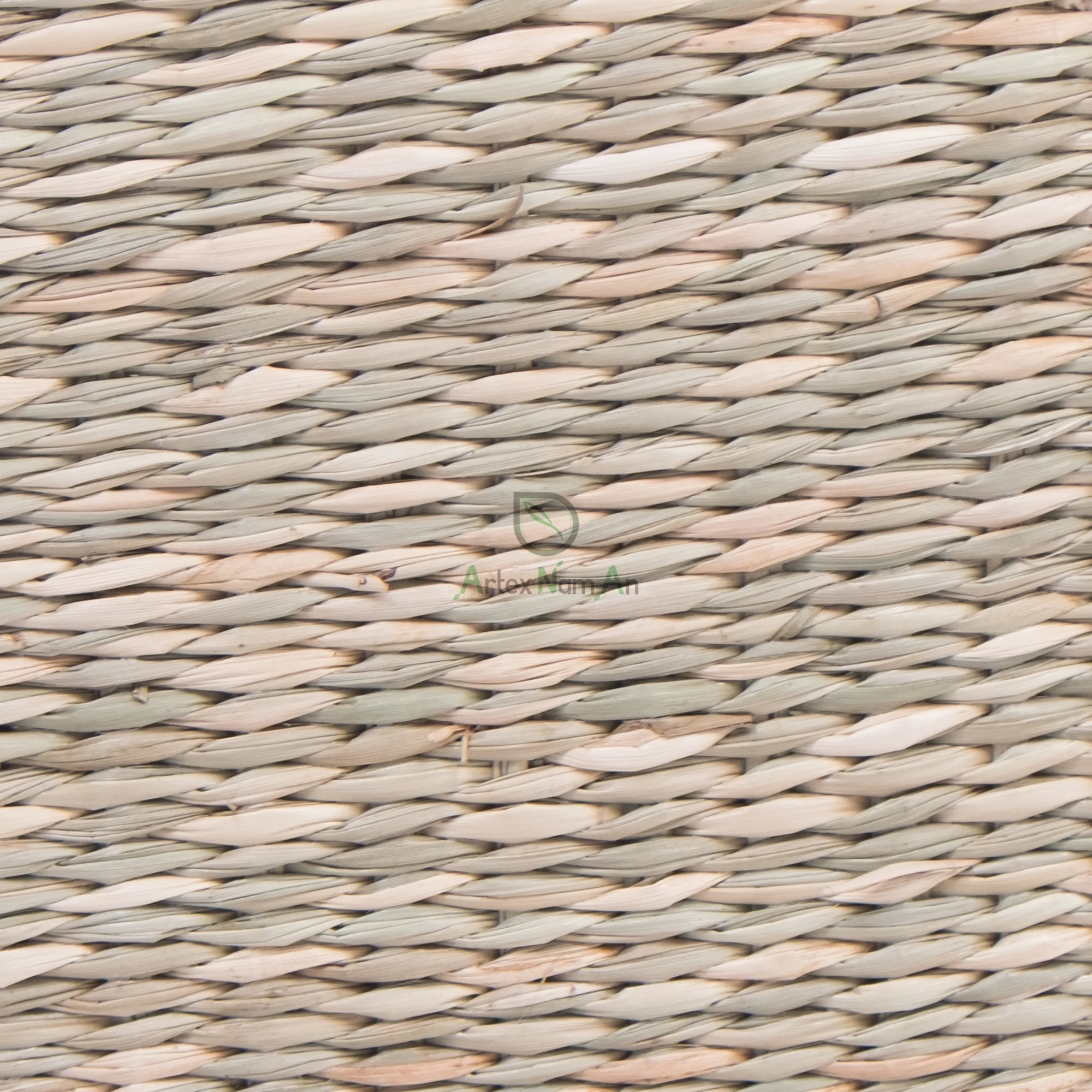 Newest Home Storage Organizer Foldable Laundry Basket Woven Natural Seagrass Baskets Vietnam Supplied Dual Material Plastic PC