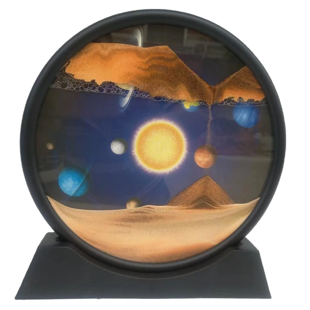 Новый стиль, креативное украшение для дома, песочные часы, художественное искусство, жидкость, пустыня, верблюд, песочные часы, движущиеся песочные часы, художественное изображение