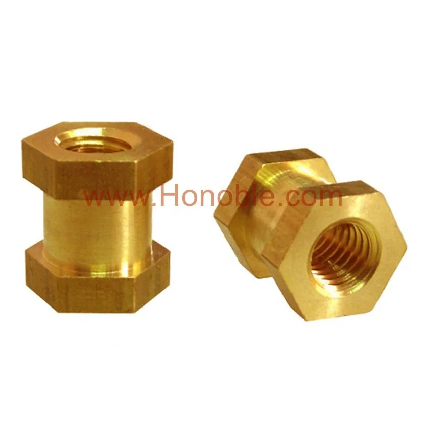 Hex nut M3/M5 Brass hex insert for plastic moulding