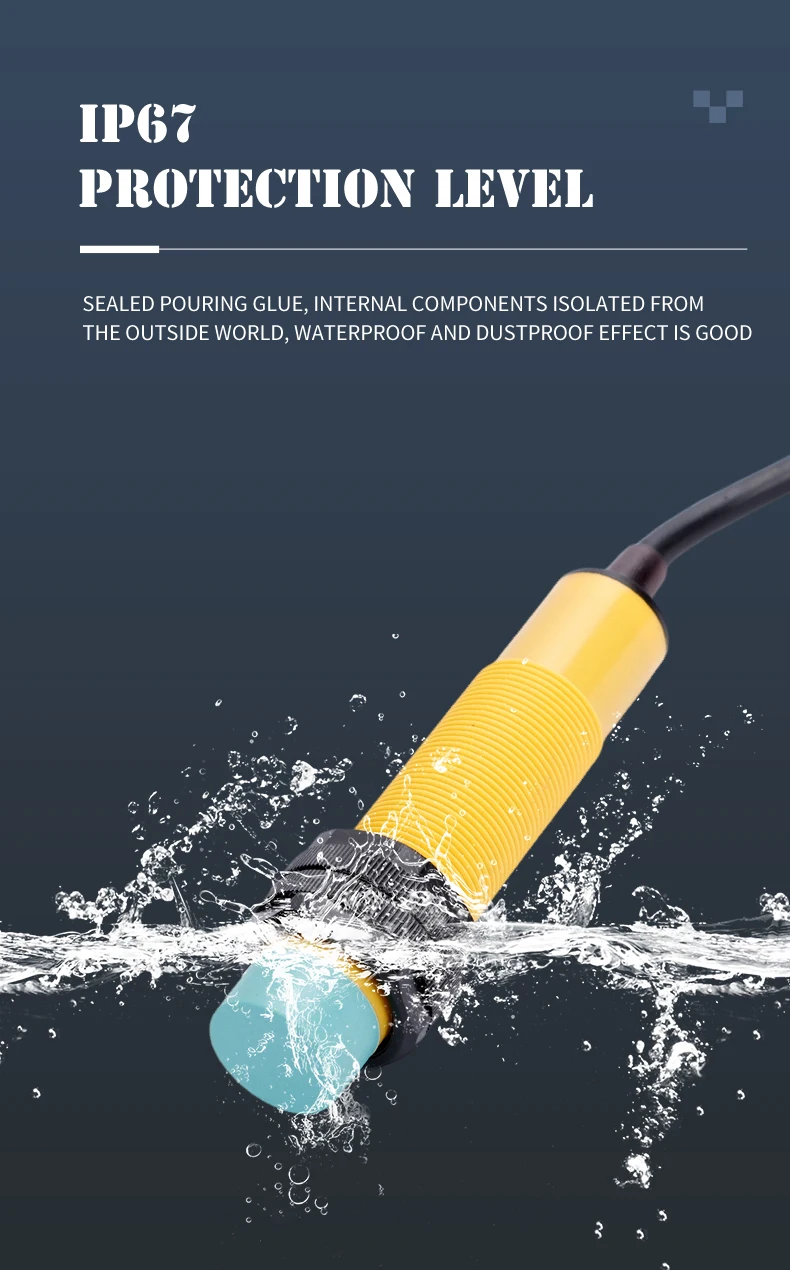 CR18-8DP Capacitive Sensor M18 DC10-30V PNP NO 8mm Detection Distance Proximity Sensor