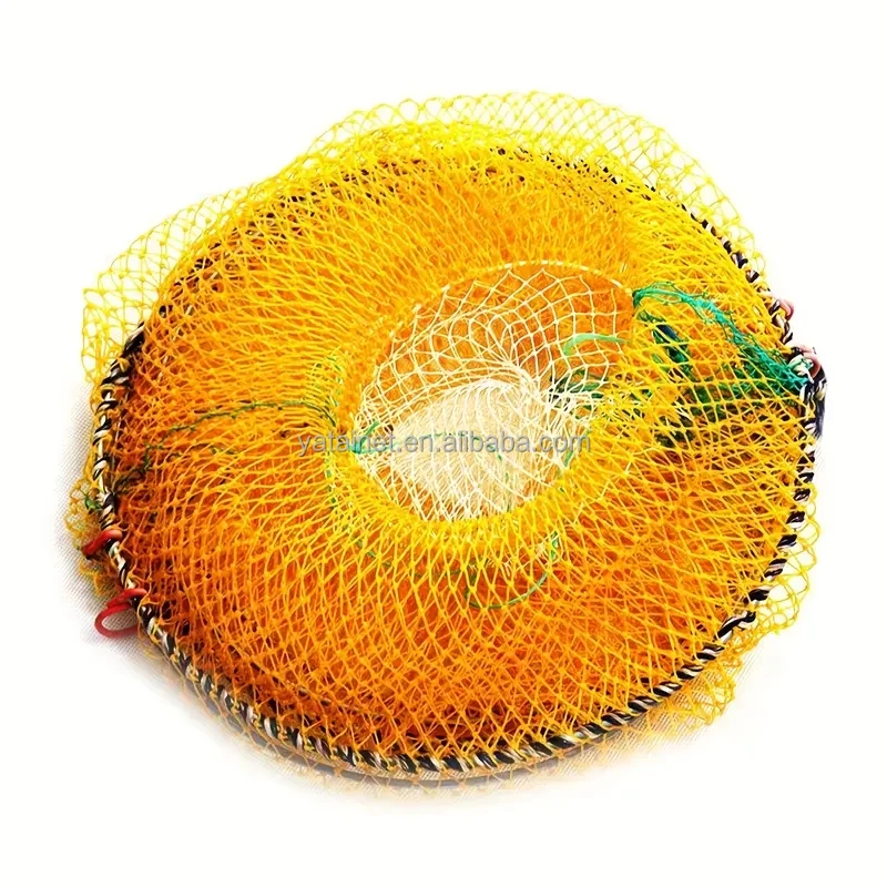 Hot Selling Spring Cage Yellow Spring Crab Cage Trapping Crabs, Fish, Shrimps Spring Cage