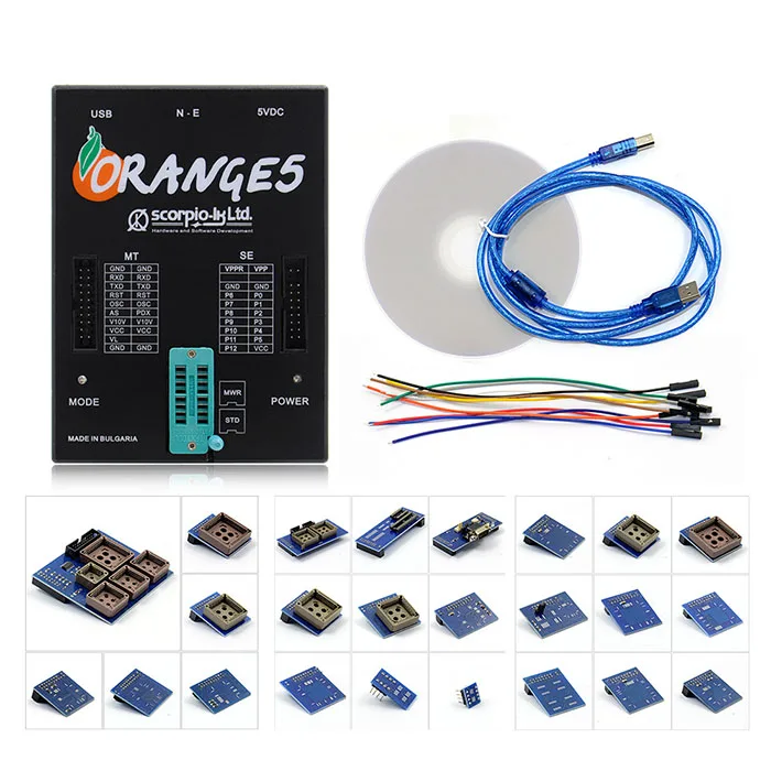 Newest Orange5 ECU programmer with full adapters ORANGE 5 Professional Programming Device and software V1.36
