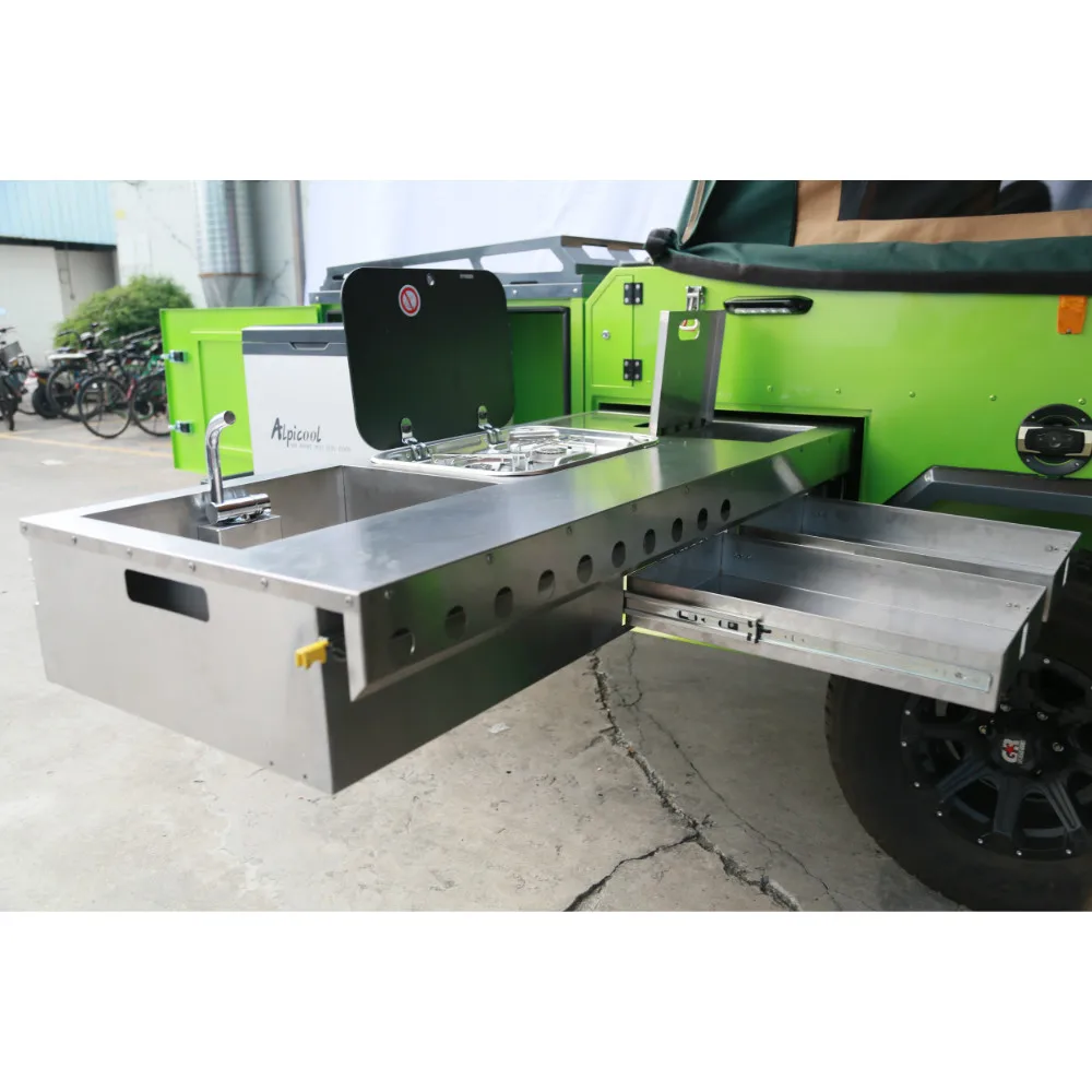 
Custom Outdoor Camper Trailer Slide Out Kitchen 