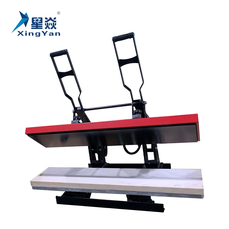 Xingyan 25*100 Large Format Clamshell Sublimation Transfer Printing Machine 25 x 100 cm Lanyard Heat Press Machine For T-shirt