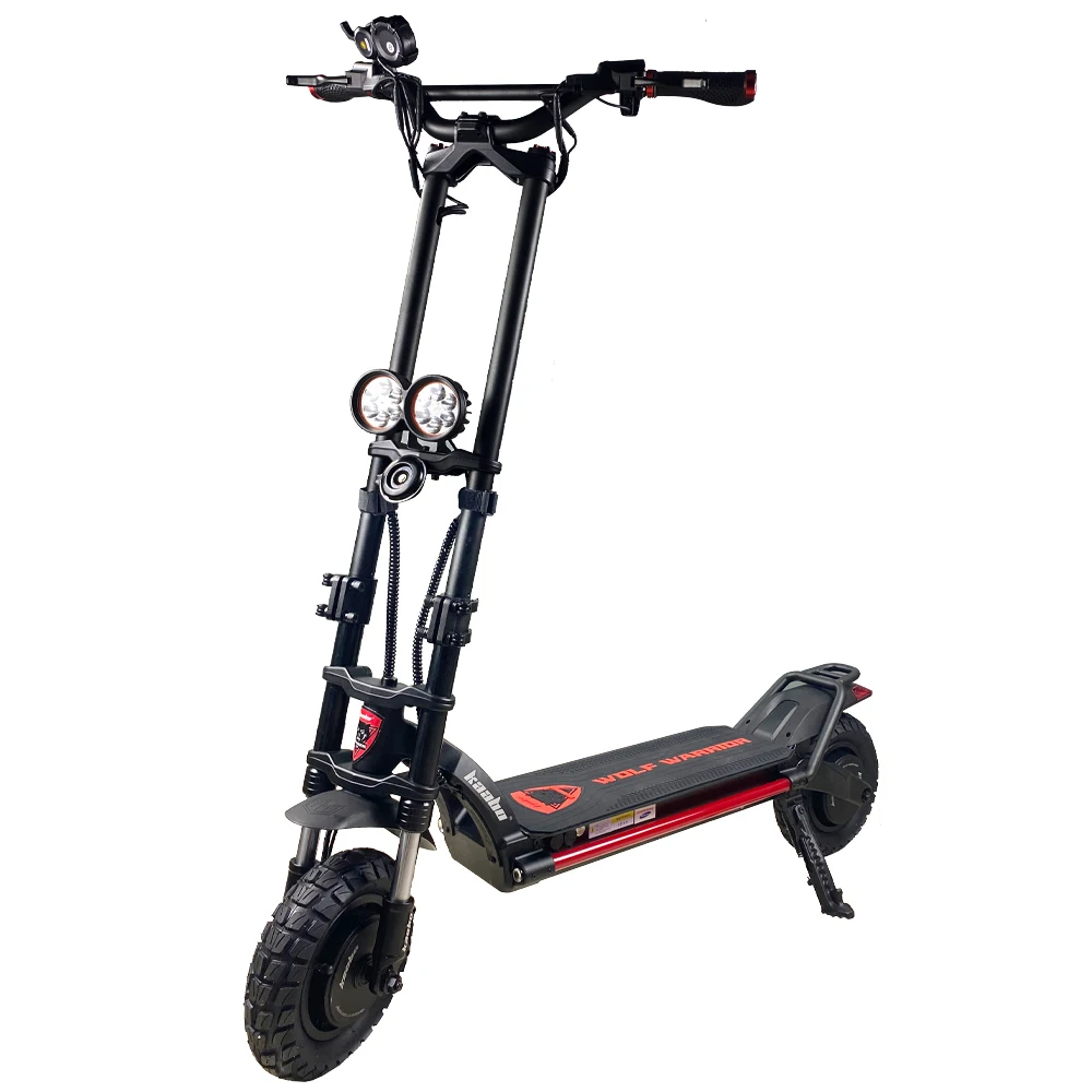 Original KB Wolf Warrior X 10inch 60V 21Ah Battery Double Drive 2200W Top speed 70 km/h Off Road Foldable Electric Scooter