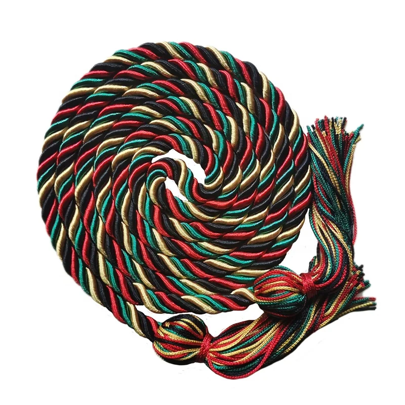 single honor cord black/red/gold  multicolor  graduation cords graduation cord graduation honor cord
