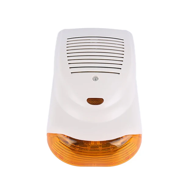 Home Security Alarm Siren Wired Loud Alarma Sirena 12v Outdoor Siren and Strobe Light Alarm Outdoor Sirene