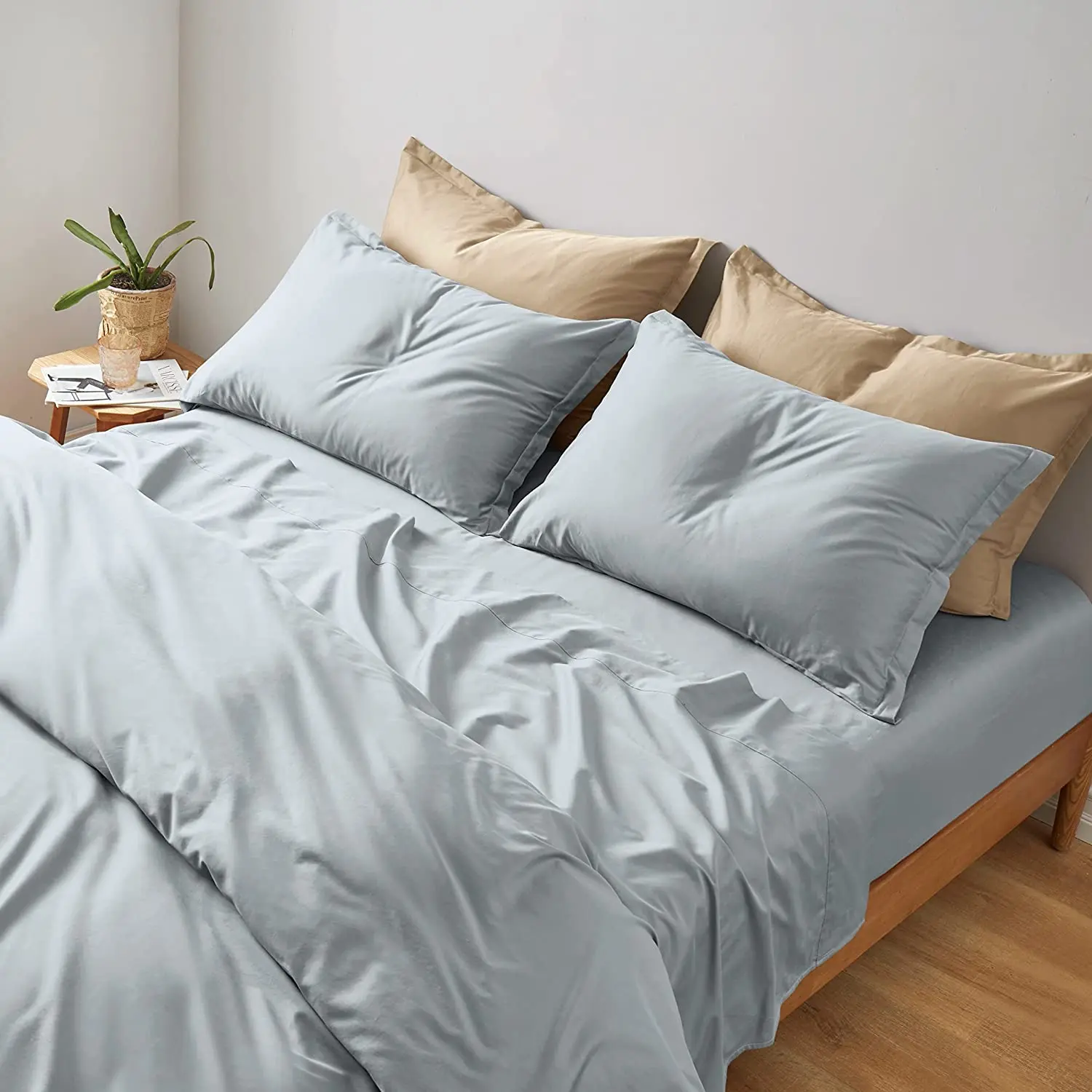 high quality 100% pima cotton bed sheet set, customized size bedding set