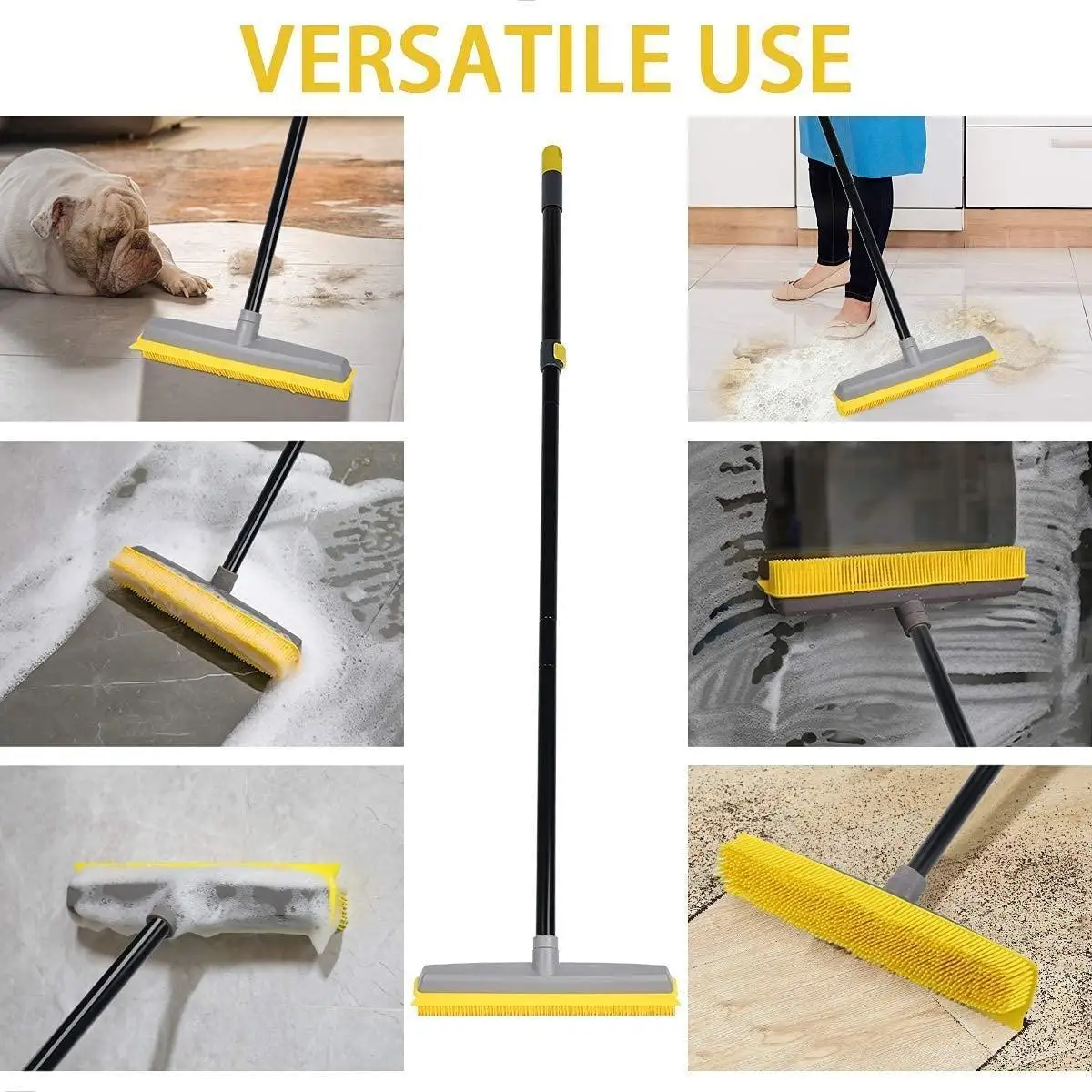Carpet Pet Cat Dog Hair Cleaning Broom Windows Clean Broom