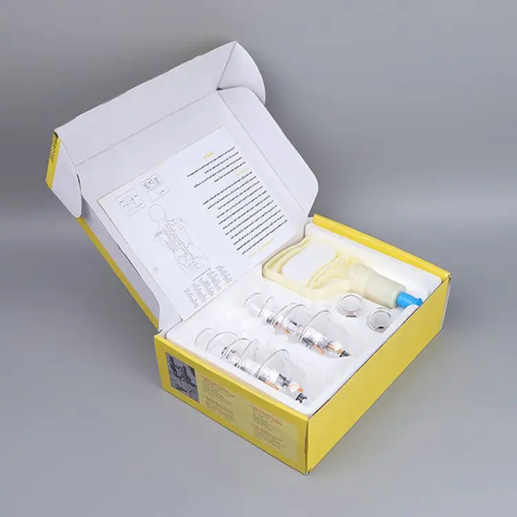 Factory Direct Sale Massage Medical Device Suction Cup Hijama Glass Cupping Therapy Set