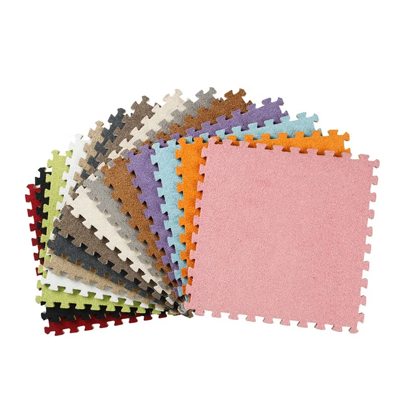 Aji Moquette Custom Rug Alfombras De Sala Tatami Alfombra Ninos Good Quality Colors Seamless Splicing Carpet Tiles Floor Mat