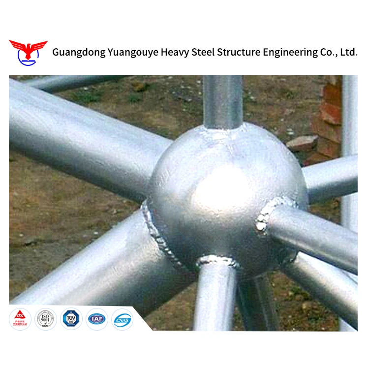 Guangdong YGY Q345B Prefabricated Steel space frame building basketball stadium and swimming pool for sports hall