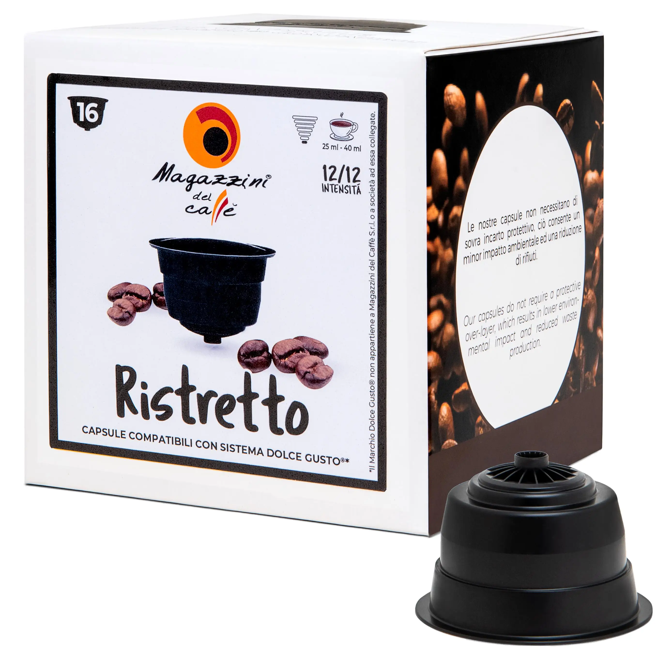 Итальянские пиретто Dolce Gusto *, совместимые кофейные капсулы-16 шт. в коробке