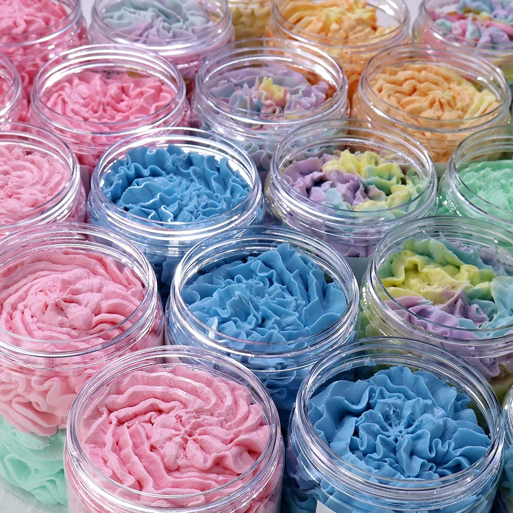 Wholesale Handmade Whipped Soap Base Shave Butter Skin Moisturizing Body Wash Whipped Soap Cream