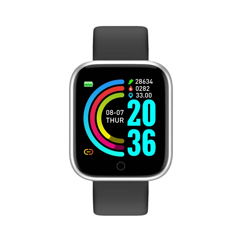  Горячие продукты 2021 последние relojes D20 smartwatch монитор сердечного ритма кровяное давление y68 Смарт-часы