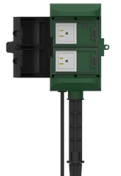 Super September New double america waterproof dc socket work with amazon alexa echo dot 4 smart power socket