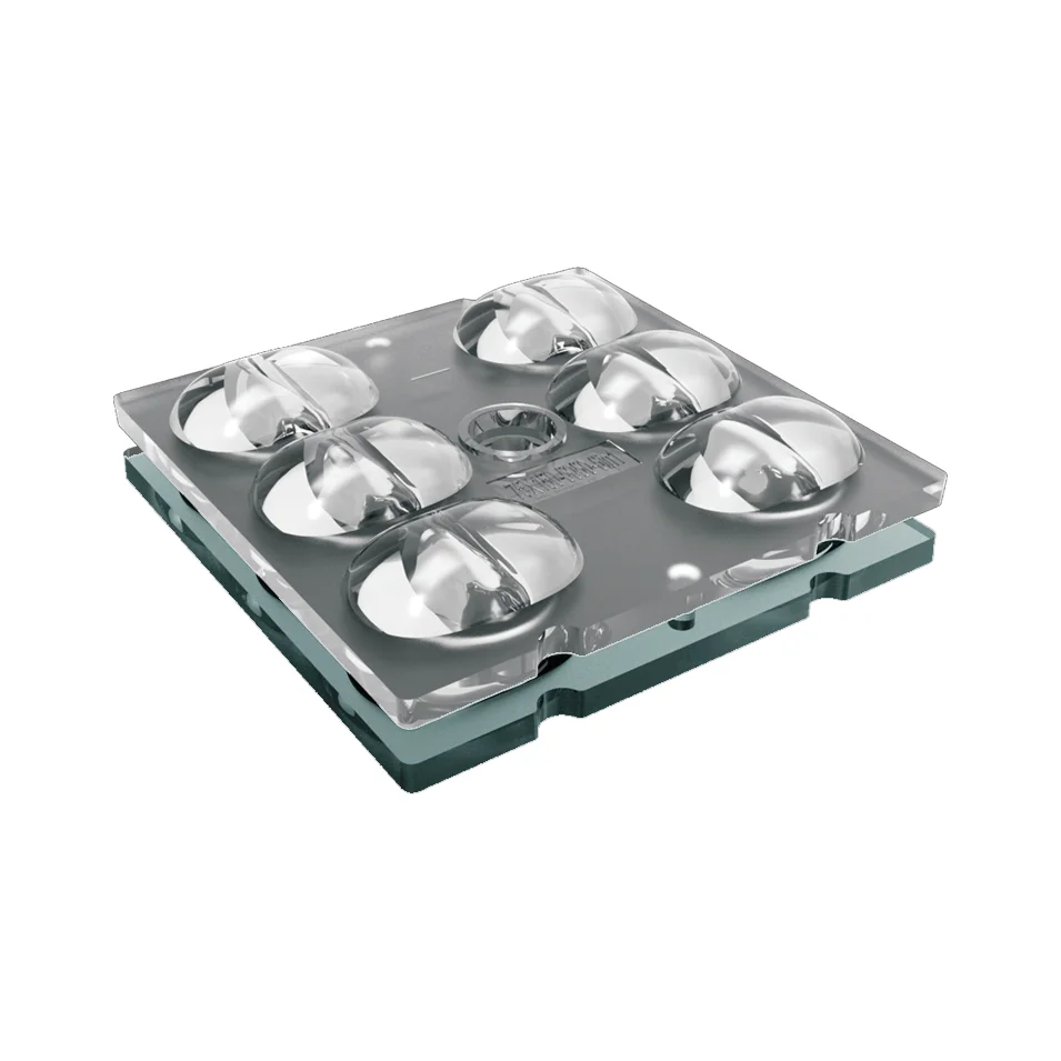 Производитель 3030 5050 7070 6 в 1 PC Пластиковые светодиодные оптические линзы многоугольные уличные фонари прожекторы светодиодные линзы