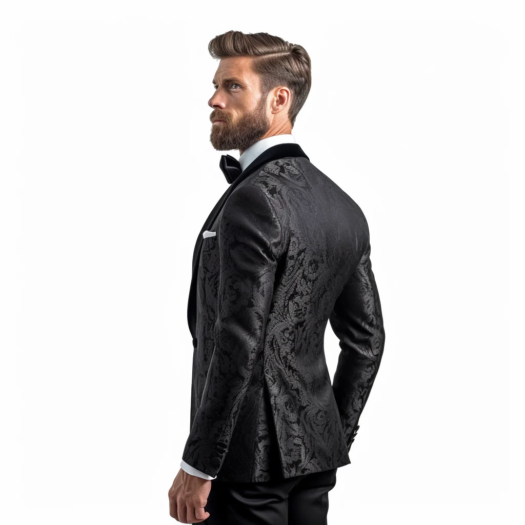 Hot Sale Fashionable Luxury Elegant Men Floral Blazer Suit Jacket Dinner Party Prom Wedding Stylish Tuxedo