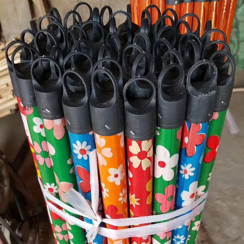 Factory Supply Wooden Mop Stick Factory Wholesale Best Price Wooden Broom Handles Pvc Coated Palm Broom Stick