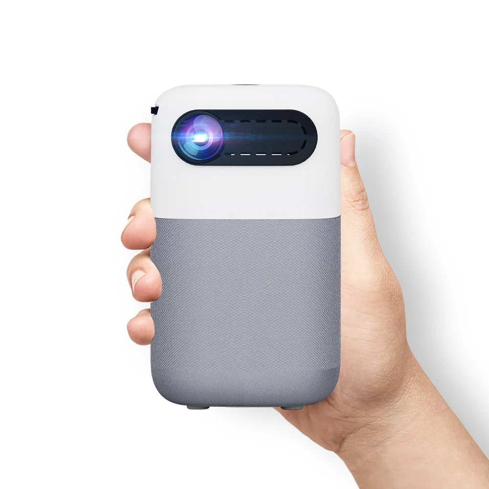 Alincoo S10 Mini DLP 3D Projector Supporting 4k Android Portable Projector with Battery Wifi for Home Theater Office Outdoor