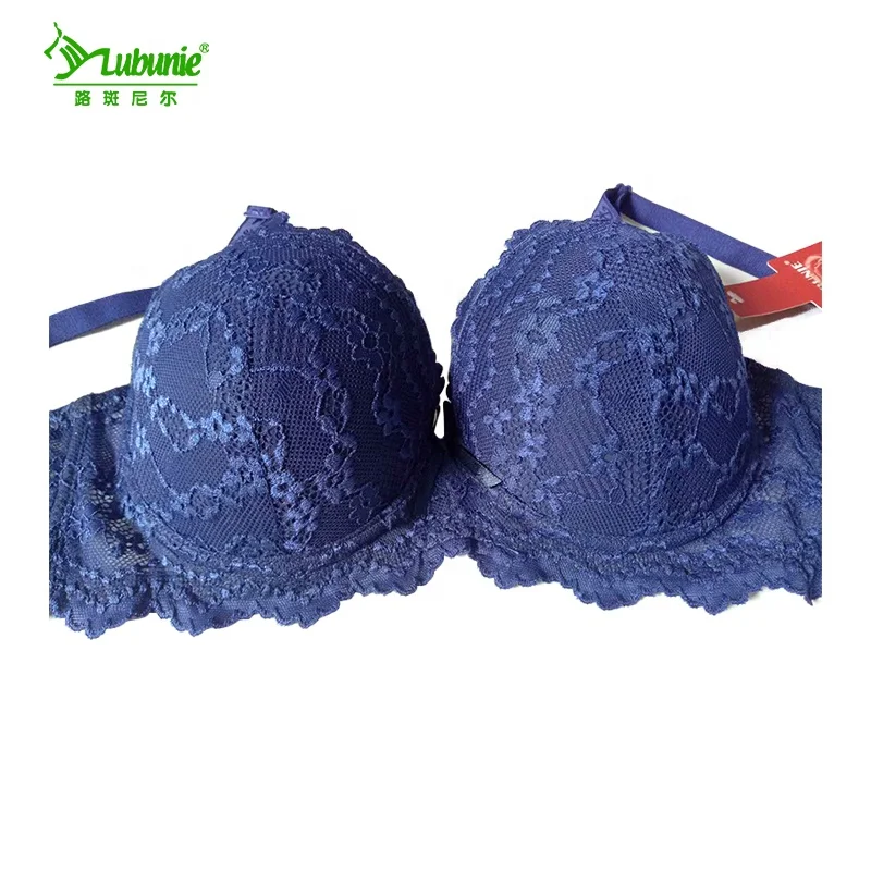 LUBUNIE High quality hot sexy girls full lace cover inside padded push up bra