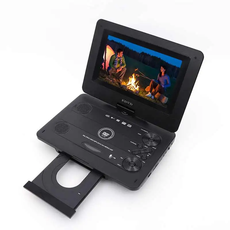 9.5 inch LED Portable TV rechargeable Battery USB Portable DVD Player