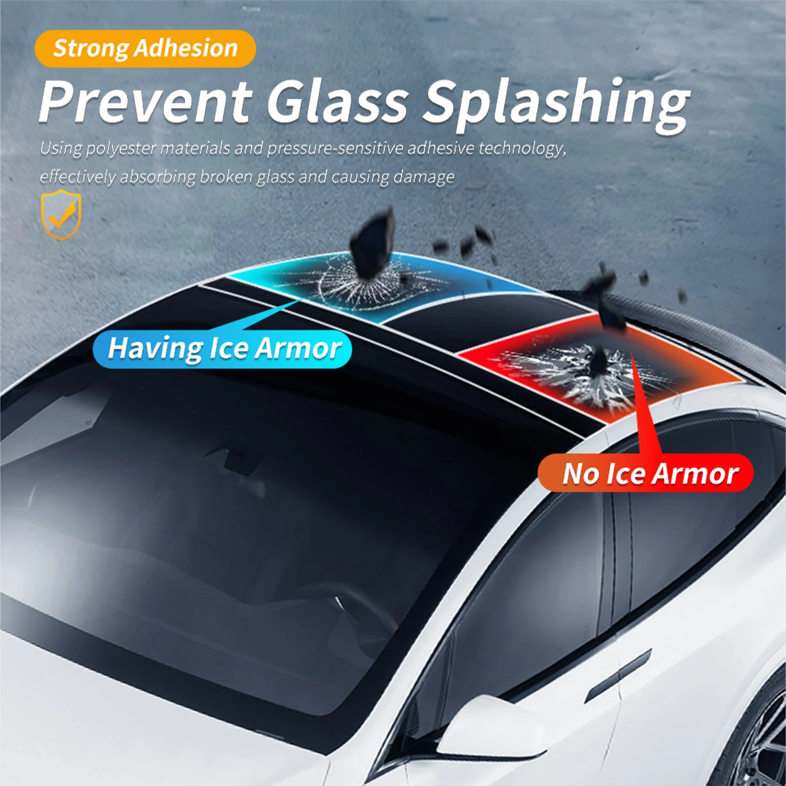 Wholesale 58*9*9cm UV Rejection 99% TPU Self Healing Car Roof Protection Film Car Skylight Film For Tesla 16-24 Model 3/X/Y/S