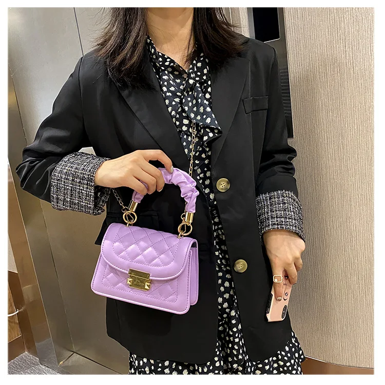 Chinese Manufacturer New Product Launch Female Bag Pu Leather Shoulder Master Inclined Shoulder Bag Design Small Packbag
