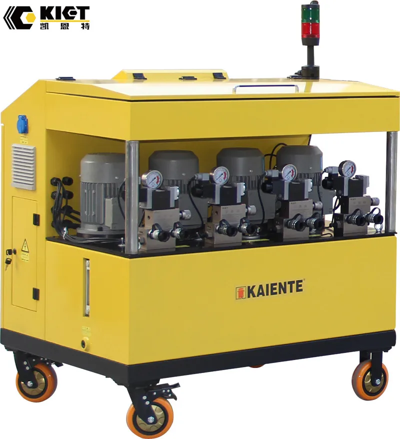 Jiangsu KIET 2500 TON PLC Multiple Points Hydraulic Synchronous Lifting System
