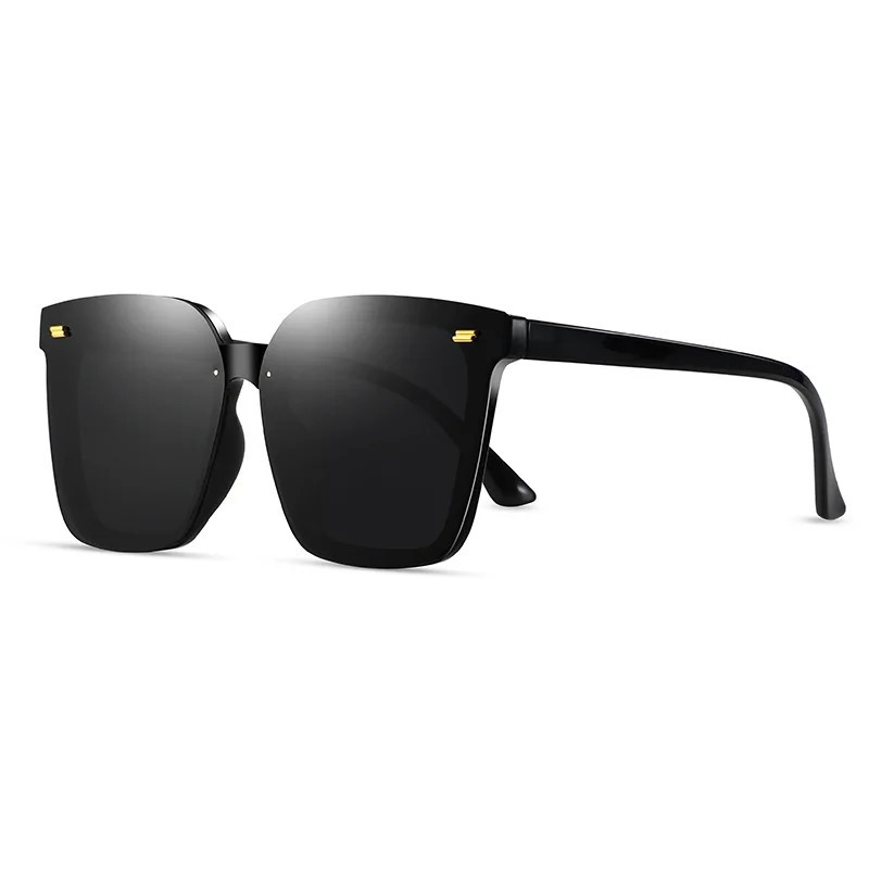2021 Hot sale GM classic oversized sun glasses with studs wholesale women men brand authentic new design trendy black sunglasses