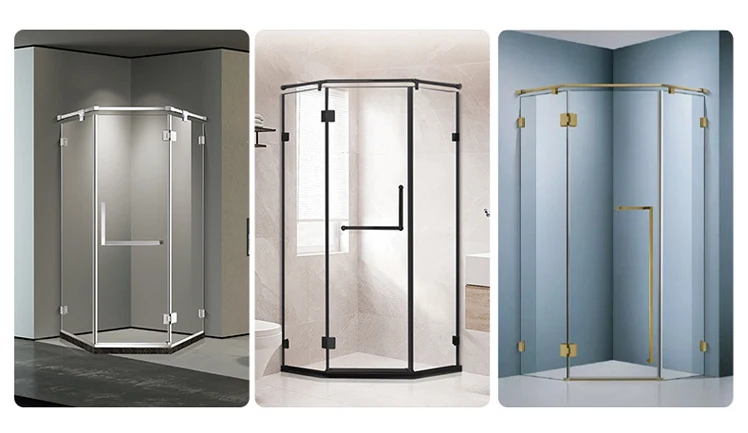 Durable High Quality Aluminum Glass Enclosed Corner Steam Bathrooms Designs luxury Shower Cabin
