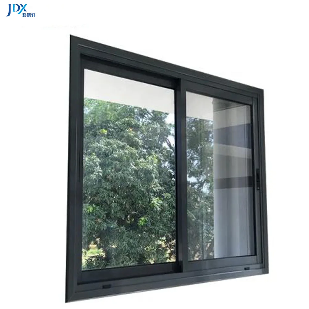 Aluminium Glass Slide Up Sliding Windows Soundproof Upvc Slide Window For Home To The Balcony