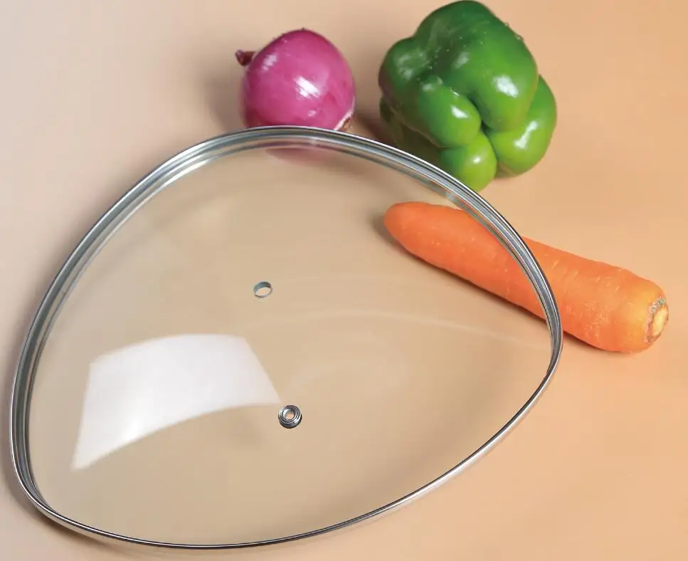 C Type Oval Round Glass Lid for Pans or Pots